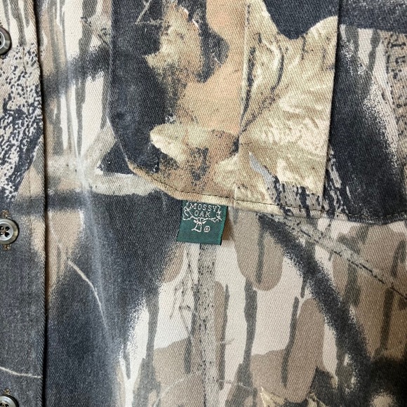VTG Mossy Oak Shirt Men 2XL Fall Foliage Camo Button Up Long Sleeve Hunting USA - Picture 4 of 11